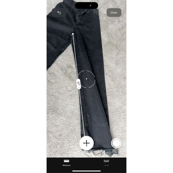 ZARA marine barrel leg black high waist jeans, Sz 0, $99 F39 - Picture 10 of 11